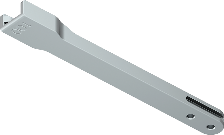 RG6 fingertip extension 100 mm | Under Collaborative Robot Accessories