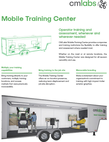 Mobile Training Center CM Labs Flexible Training Solution