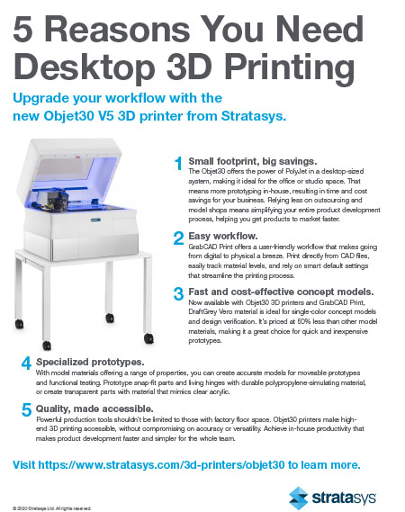 5 Reasons you Need Desktop 3D Printing Stratasys Desktop 3D Printers
