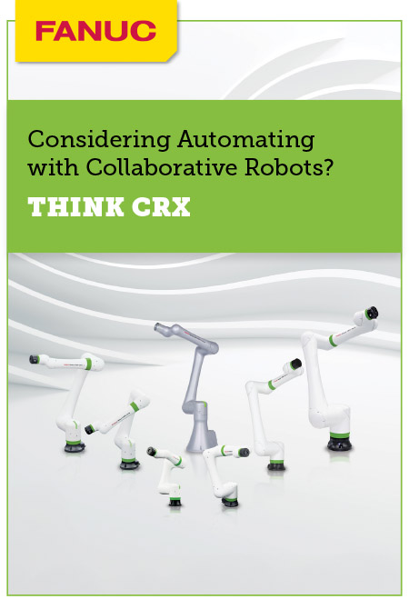 Download FANUC 2026 FANUC CRX Catalog (pdf) FANUC 2026 FANUC CRX Catalog Cover