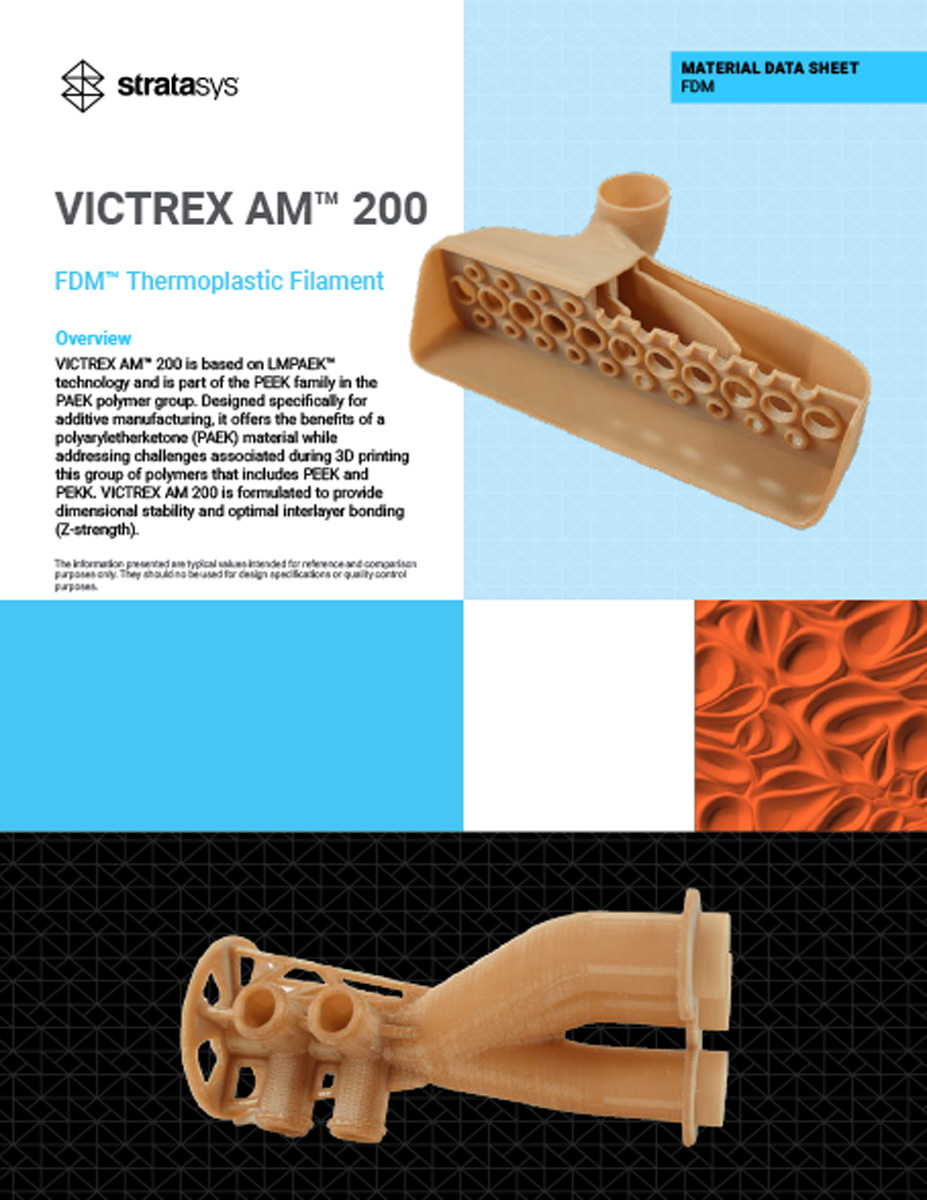 Stratasys Victrex AM 200 FDM Material
