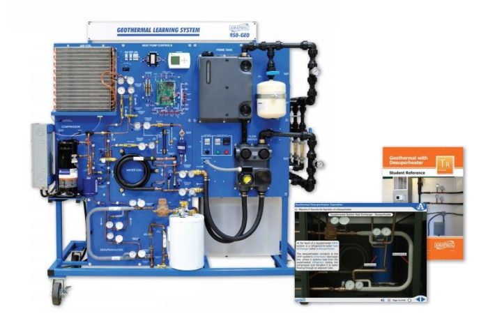 Geothermal Training System with Desuperheater 950-GEO1D Amatrol Geothermal Training Systems