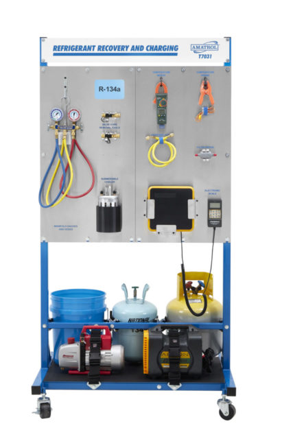 Refrigerant Recovery and Charging Learning Systems for R-134a Amatrol HVAC/R Learning Systems