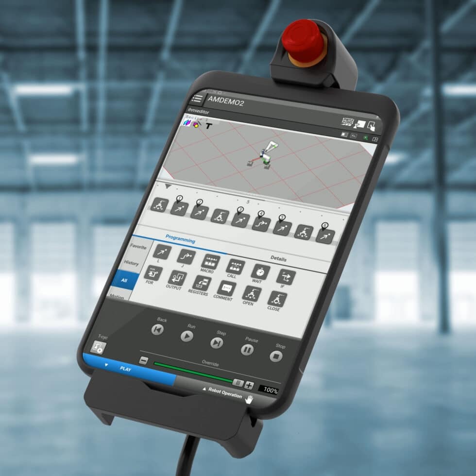 Easy to Programming Robot CRX Tablet Teach Pendant