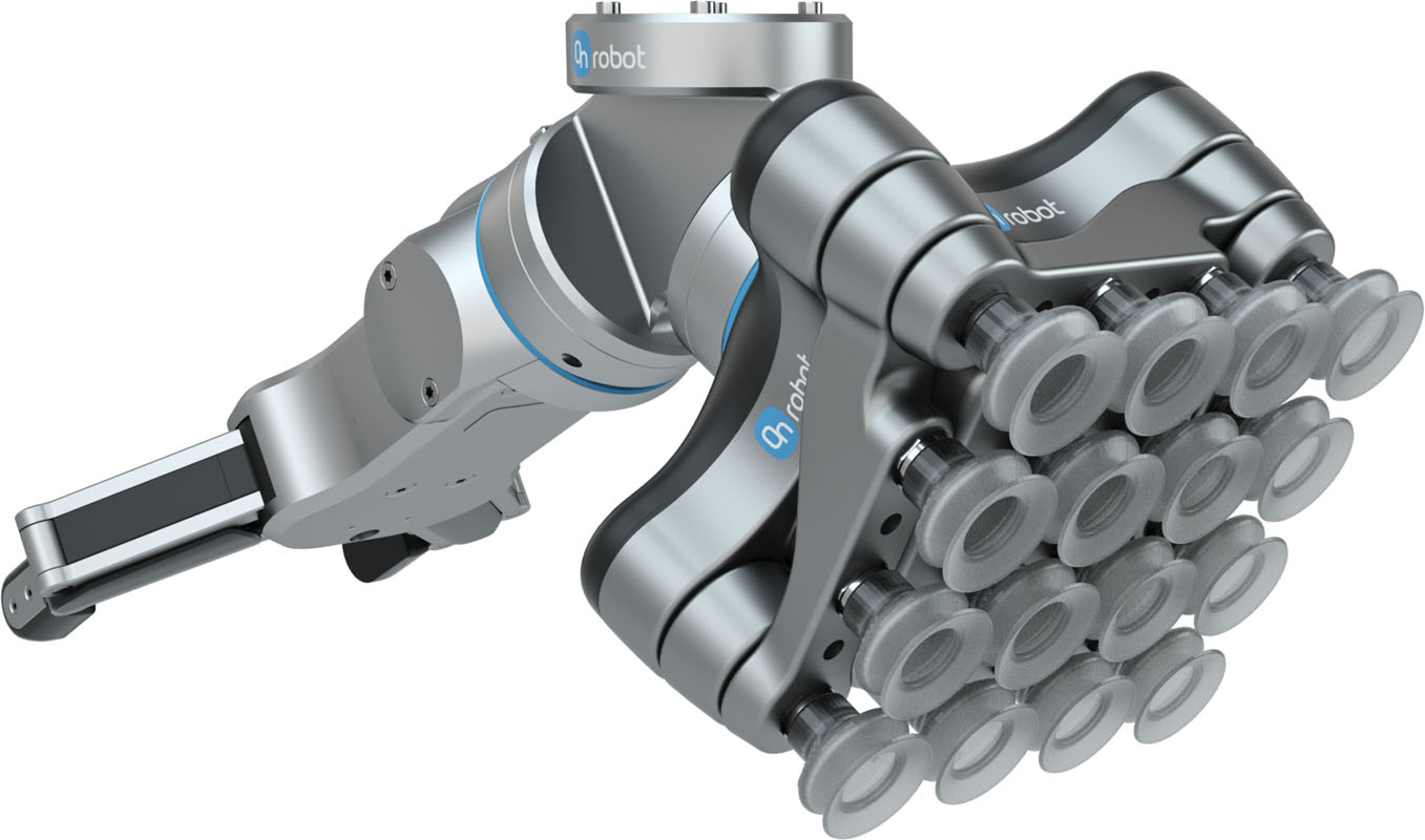 OnRobot Dual Quick Changer with RG6 and VG10 Reduced Cycle Times with OnRobot Dual Quick Changer