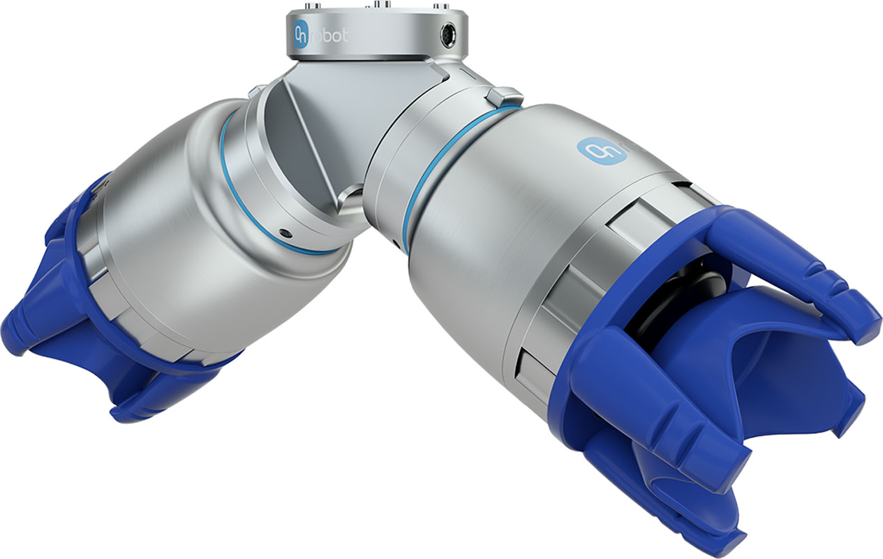 OnRobot Dual Quick Changer with Soft Grippers OnRobot Dual Quick Changer with various Soft Grippers