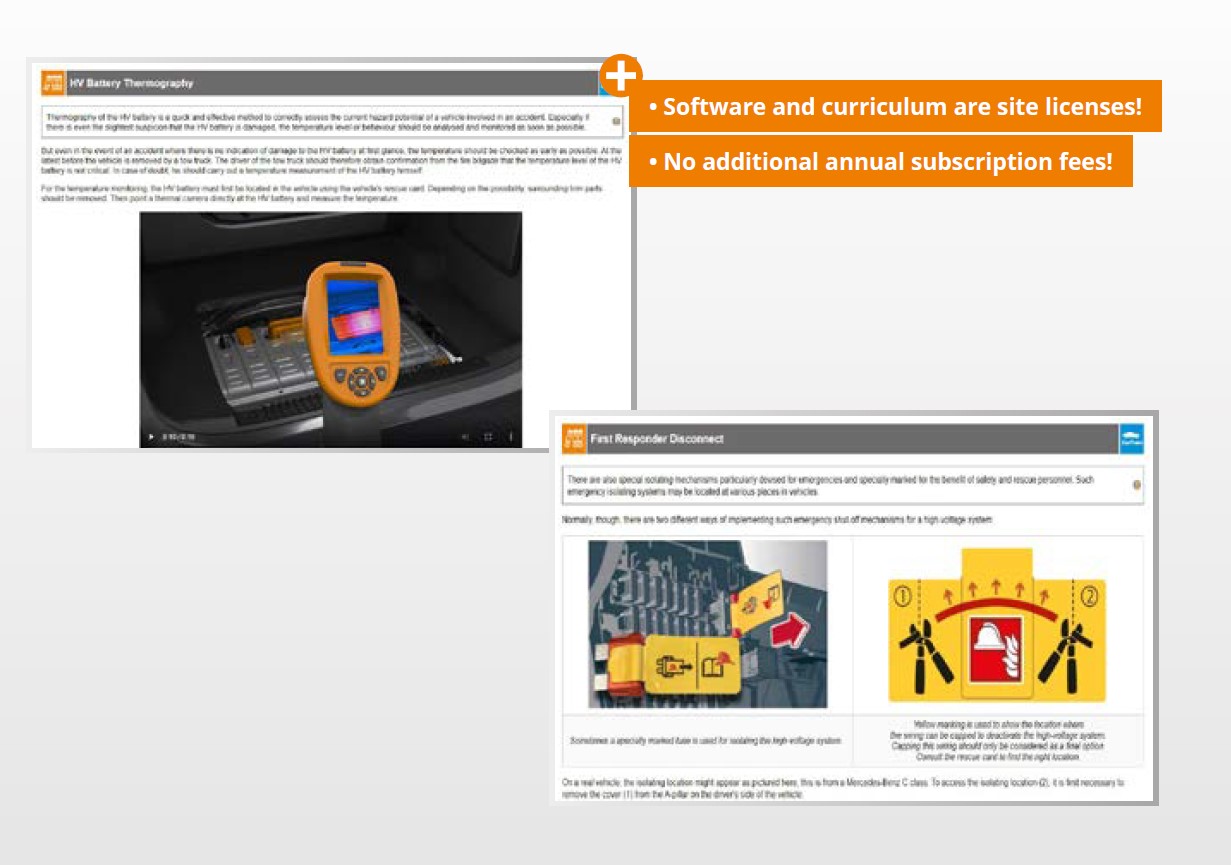 Complete eLearning Curriculum HEV/EV First Responder Safety Trainer