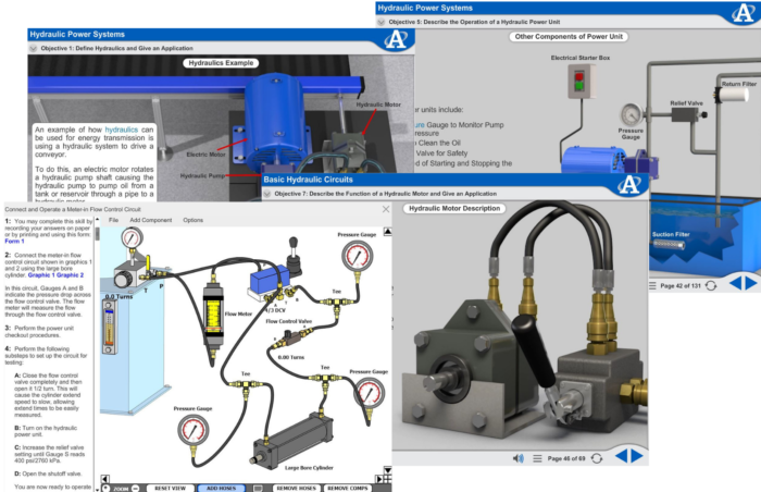 Virtual Trainer Courseware - Basic Hydraulics | NB831 Online Virtual Training