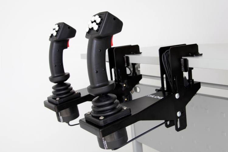 Replica Controls - 8 push-buttons with Simlog's Tabletop Mounting Brackets Simlog Heavy Equipment Simulators for Operator Training