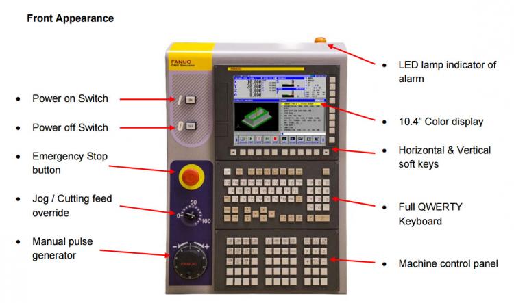 Front View FANUC CNC Simulator