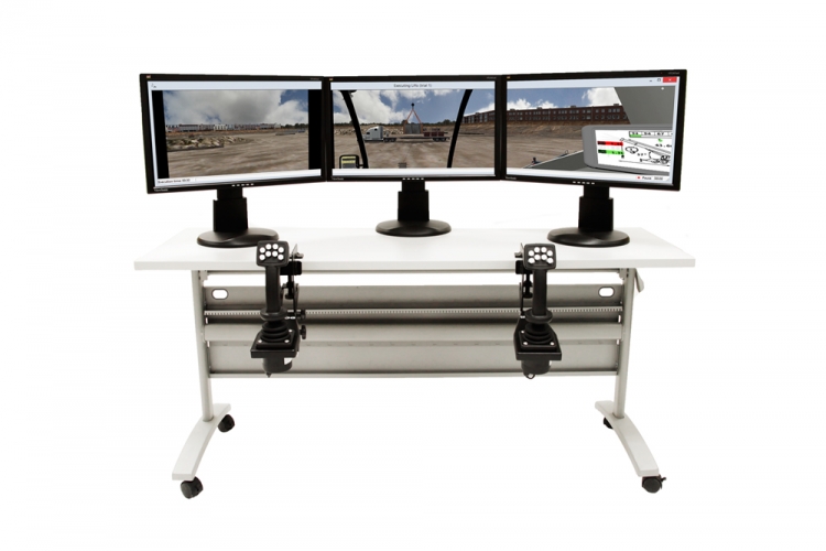 Joystick Style Replica Controls - 3 Displays - Landscape Mode Simulation Training
