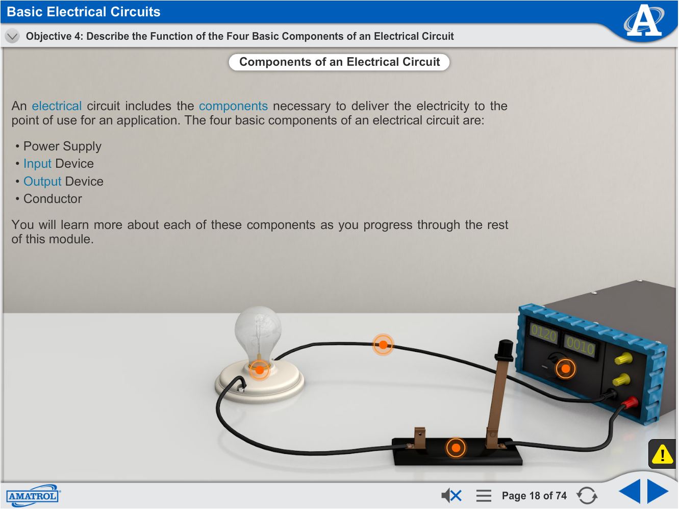 Basic Electrical Circuits Amatrol Virtual Trainers