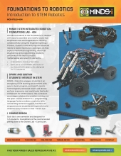 STEM Robotics FOUNDATIONS LAB - 4x4 (90 Hour) Minds-i STEM Integrated Robotics