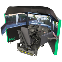 Acron Aviation TranSim™ Series 8 Truck Driving Simulator Commercial Driver Simulator Training from Acron Aviation (formerly L3Harris)