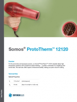 Stereolithography Materials Somos ProtoTherm™ 12120