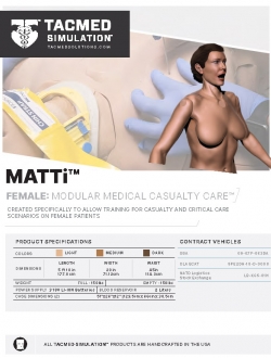 Female Modular Medical Casualty Care TacMed MATTi