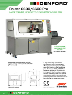 Denford Router 6600/6600 Pro Brochure