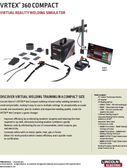 Lincoln Electric VRTEX® 360 Compact PDF Download