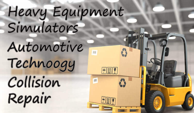 Heavy Equipment Simulation, Collision Repair & Automotive Technology